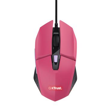 Trust Gaming GXT 109P Felox - mus - med belysning, gaming - USB - powerful pink
