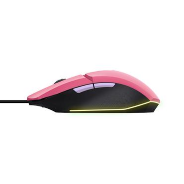 Trust Gaming GXT 109P Felox - mus - med belysning, gaming - USB - powerful pink