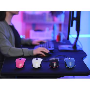 Trust Gaming GXT 109P Felox - mus - med belysning, gaming - USB - powerful pink