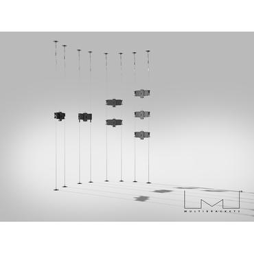 Multibrackets 1298 sk&aelig;rmbeslag til skiltning 81,3 cm (32") Sort