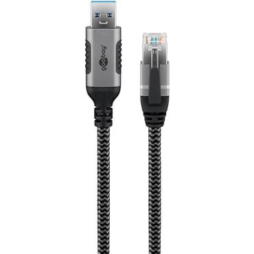 USB-A 3.0 to RJ45 Ethernet Cable, 15 m