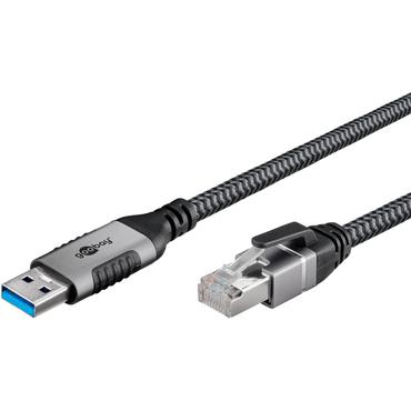 USB-A 3.0 to RJ45 Ethernet Cable, 15 m