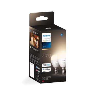 Philips Hue White LED-lyspære 5.7W G 470lumen 2700K Blødt hvidt lys
