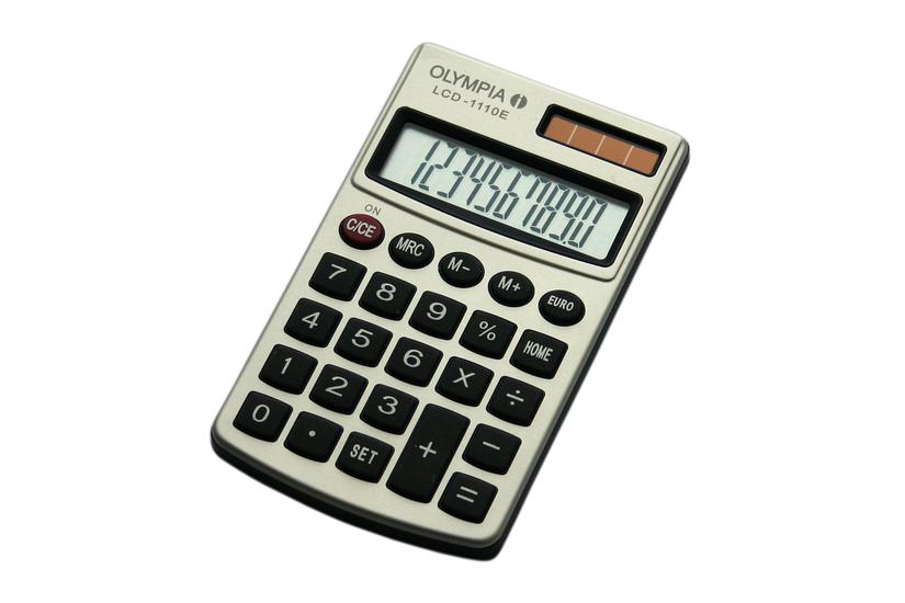 Olympia LCD 1110 E regnemaskine Lomme Basis Sølv