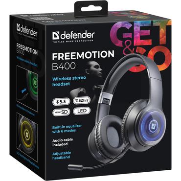 DEFENDER HEADPHONES BT FREEMOTION B400 LED 63400