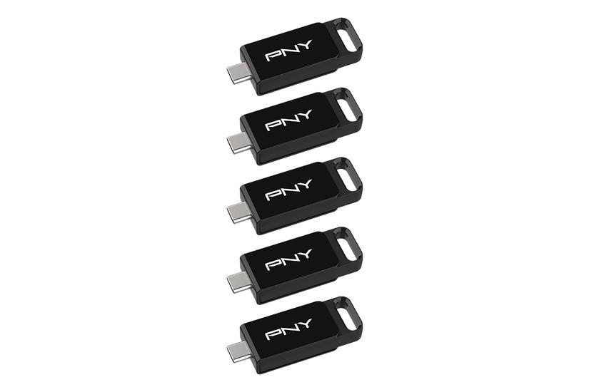 PNY Elite USB-nøgle 64 GB USB Type-C 3.2 Gen 1 (3.1 Gen 1) Sort