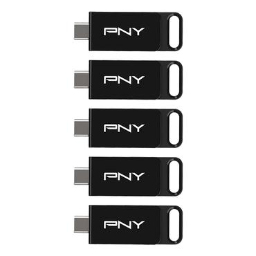 PNY Elite USB-nøgle 64 GB USB Type-C 3.2 Gen 1 (3.1 Gen 1) Sort