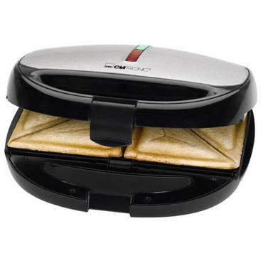 Clatronic ST/WA 3670 sandwichtoaster 800 W Sort, Rustfrit st&aring;l