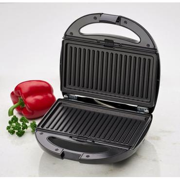 Clatronic ST/WA 3670 sandwichtoaster 800 W Sort, Rustfrit st&aring;l