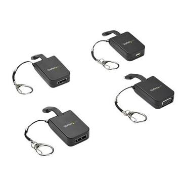 StarTech.com Compact USB C to HDMI Adapter, 4K 30Hz/1080p USB Type-C to HDMI Video Display Converter w/ Keychain Ring, USB-C DP Alt Mode to HDMI Monitor Dongle