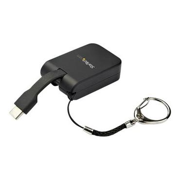 StarTech.com Compact USB C to HDMI Adapter, 4K 30Hz/1080p USB Type-C to HDMI Video Display Converter w/ Keychain Ring, USB-C DP Alt Mode to HDMI Monitor Dongle