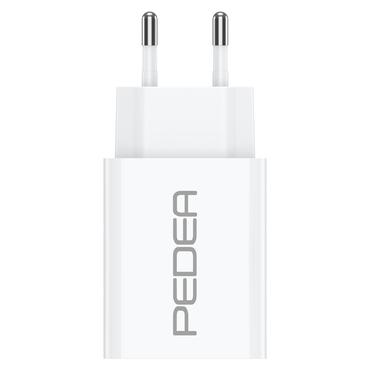 PEDEA Schnellladegerät "Dual" 20 Watt für USB Typ A/C, weiß (60040100)
