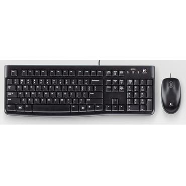 Logitech Desktop MK120 - sats med tangentbord och mus - portugisisk