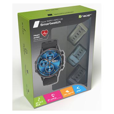 Tracer SMR11 HERO smart klocka med rem - svart