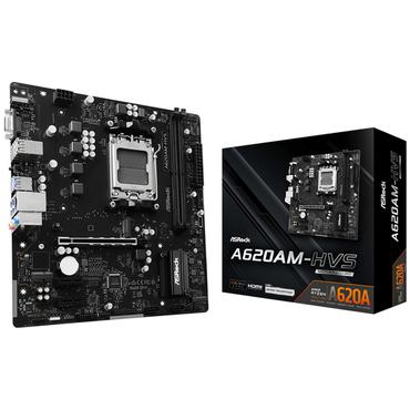 ASRock Moderkort - A620A - AM5-sockel - micro ATX - DDR5 - 2.5 Gigabit Ethernet