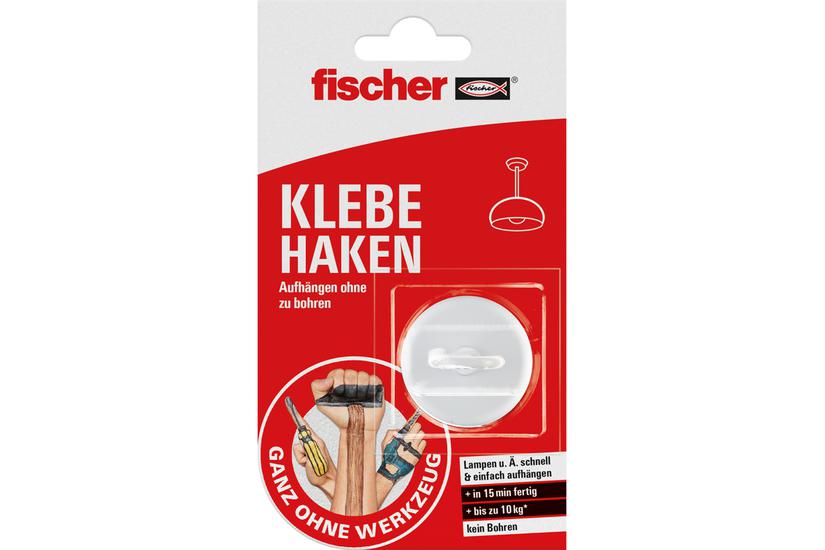 Fischer 545950 opbevaringskrog til hjemmet Indendørs Universal krog Hvid 1 stk