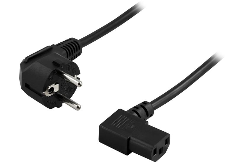 DELTACO DEL-109B - str&ouml;mkabel - power CEE 7/7 till power IEC 60320 C13 - 50 cm