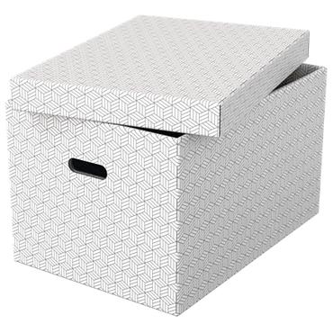 Esselte - presentkartong - stor - 51 cm x 35.5 cm x 30.5 cm - vit - paket med 3