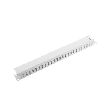 Lanberg AK-1201-S - panel til kabelstyring - 1U - 19"