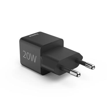 Hama ładowarka sieciowa supermini 20W PD/QC 1x USB-C czarna