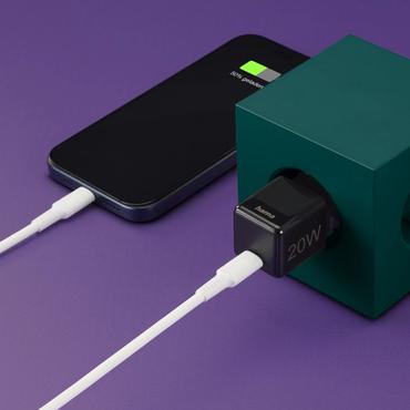 Hama ładowarka sieciowa supermini 20W PD/QC 1x USB-C czarna