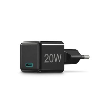 Hama ładowarka sieciowa supermini 20W PD/QC 1x USB-C czarna