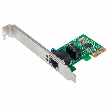 Intellinet Gigabit PCI Express Network Card, 10/100/1000 Mbps PCI Express RJ45 Ethernet Card - n&auml;tverksadapter - PCIe - Gigabit Ethernet