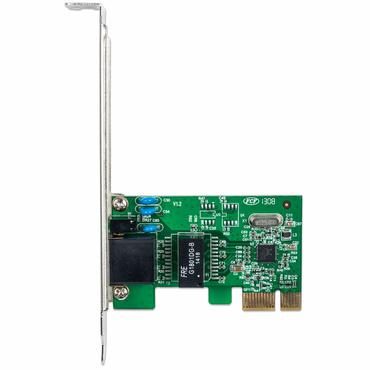 Intellinet Gigabit PCI Express Network Card, 10/100/1000 Mbps PCI Express RJ45 Ethernet Card - n&auml;tverksadapter - PCIe - Gigabit Ethernet