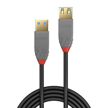 Lindy 36761 USB-kabel USB 3.2 Gen 1 (3.1 Gen 1) 1 m USB A Sort