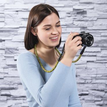 Hama Kameragurt  Braid 120 schwarz/gelb