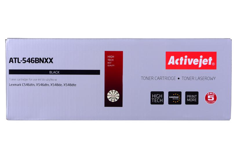 Activejet ATL-546BNXX Tonerpatron til Lexmark-printere; Erstatning Lexmark C546U1KG; Supreme; 8000 sider; sort