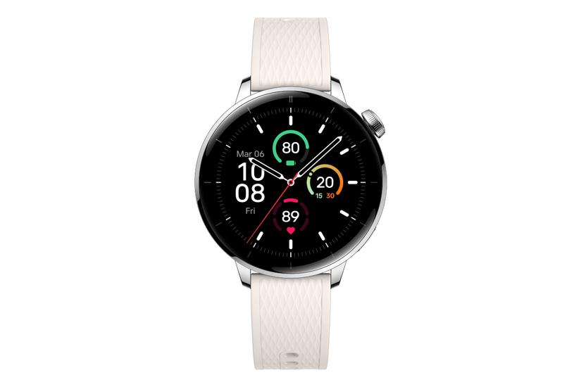 OnePlus Watch 3 43mm 3,35 cm (1.32") AMOLED Digital 466 x 466 pixel Ber&oslash;ringssk&aelig;rm S&oslash;lv, Titanium Wi-Fi GPS (satellit)
