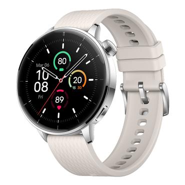OnePlus Watch 3 43mm 3,35 cm (1.32") AMOLED Digital 466 x 466 pixel Berøringsskærm Sølv, Titanium Wi-Fi GPS (satellit)