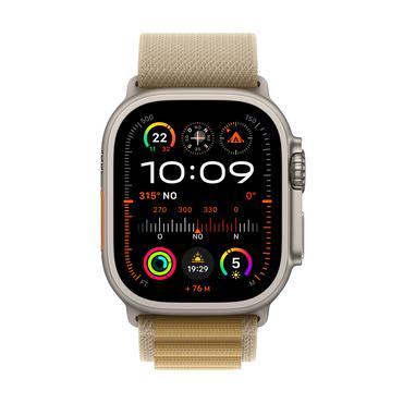 Apple Watch Ultra 2 OLED 49 mm Digital 410 x 502 pixel Berøringsskærm 4G Titanium GPS (satellit)