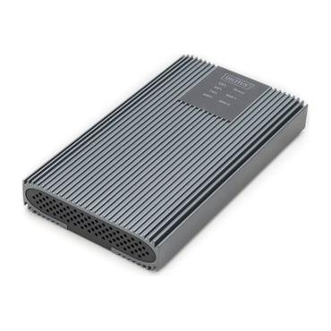 DIGITUS - lagringspakning - 20 Gbps, klonfunktion, aluminium, værktøjsfri - M.2 NVMe Card - USB-C 3.2 (Gen 2)