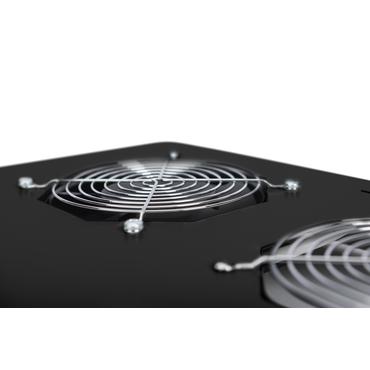 DIGITUS Professional DN-19 FAN-4-SRV-B - racktak med 2 fl&auml;ktar