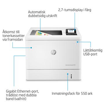 HP Color LaserJet Enterprise LaserJet Enterprise M554dn Farve Printer, Kun ethernet; Dupleks