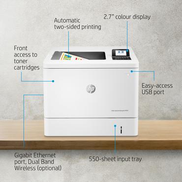 HP Color LaserJet Enterprise LaserJet Enterprise M554dn Farve Printer, Kun ethernet; Dupleks