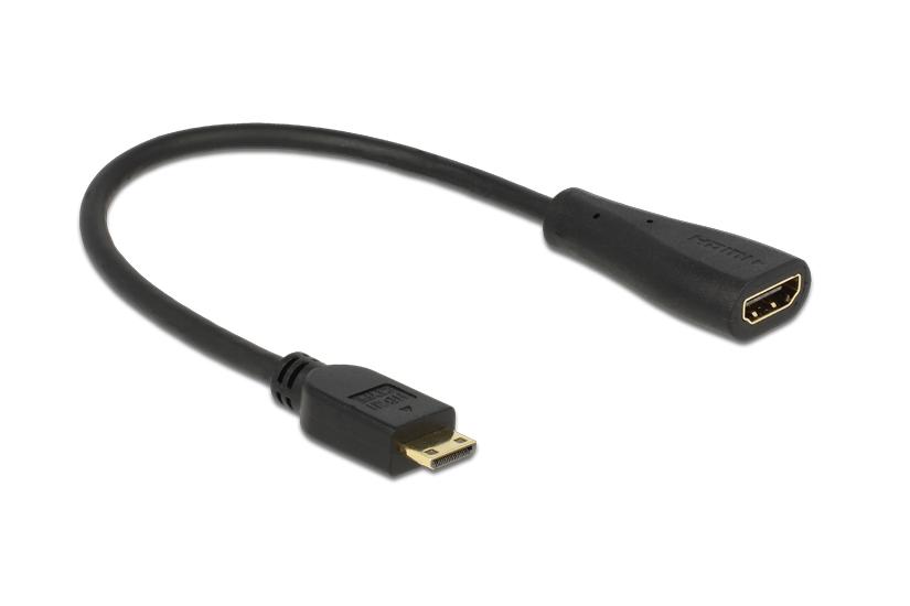 Delock HDMI-kabel med Ethernet - 23 cm