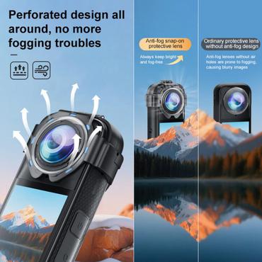 Puluz lens covers for Insta360 X5 camera (snap-on)