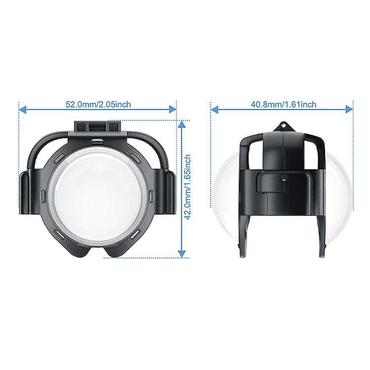 Puluz lens covers for Insta360 X5 camera (snap-on)