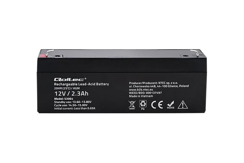 Qoltec 53064 - UPS-batteri - Blysyre - 2,3 Ah