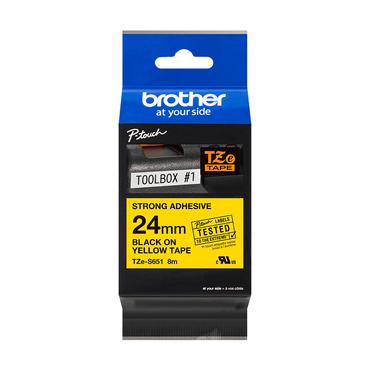 Brother TZe-S651 - lamineret bånd - 1 kassette(r) - Rulle (2,4 cm x 8 m)