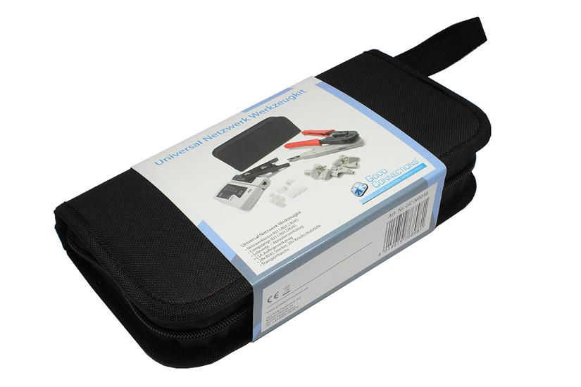 Universal Netzwerk Werkzeug Kit 15,20cm (6") 1, inkl. 20x RJ45 Stecker/-Knickschutztüllen, Good Connections® (GC-N0036)