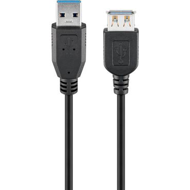 goobay - USB-f&ouml;rl&auml;ngningskabel - USB typ A till USB typ A - 5 m