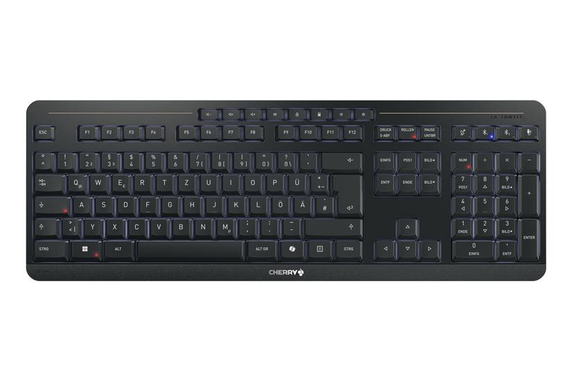 CHERRY Stream keyboard ultimate tastatur Hjemme/kontor USB + RF Wireless + Bluetooth QWERTZ Tysk Sort