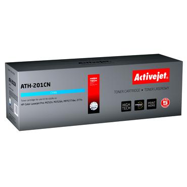 Activejet Tonerpatron ATH-201CN til HP printer, Erstatning HP 201A CF401A; Supreme; 1400 sider; cyan