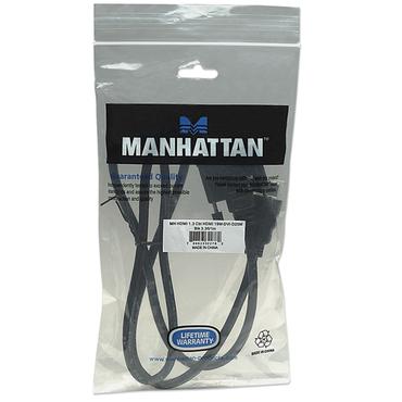 Manhattan 322782 videokabel adapter 1 m HDMI Type A (Standard) DVI-D Sort