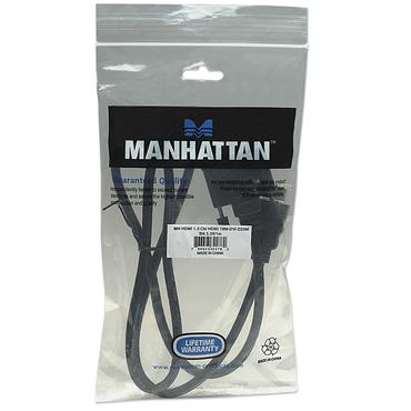 Manhattan 322782 videokabel adapter 1 m HDMI Type A (Standard) DVI-D Sort