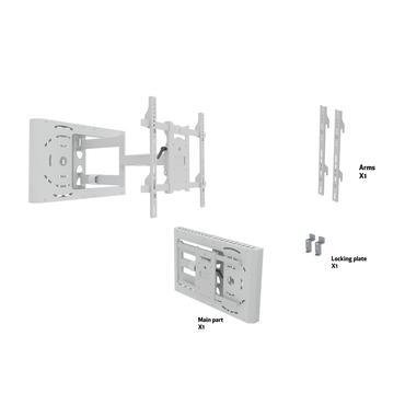 Multibrackets M Hospitality Flexarm with STB Enclosure konsol - för LCD-display - vit